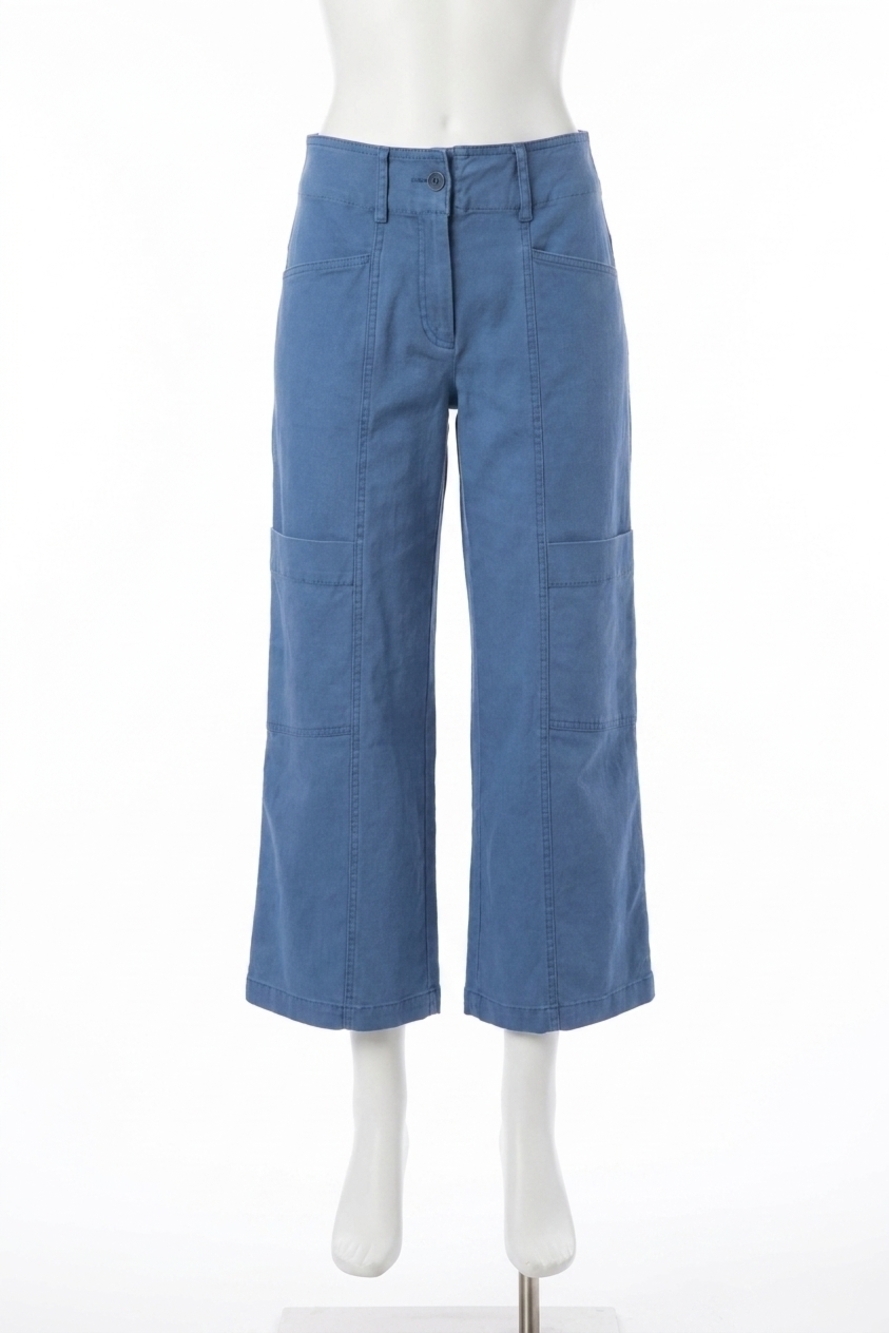 NEW HABITAT canvas flood pants in denim